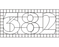 (image for) 382 House number transom var 3