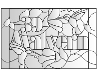 39 Malvern house transom custom stained glass pattern (image for) 39 Malvern house transom custom stained glass pattern