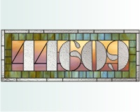 (image for) 44609 transom stained glass pattern