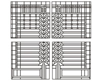 4 prairie windows (sent as 4 actual size patterns) (image for) 4 prairie windows (sent as 4 actual size patterns)