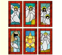 (image for) 6 christmas ornaments 3.2 x 6 inches