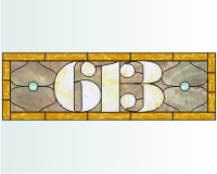 (image for) 613 house number transom a