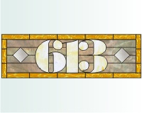 (image for) 613 house number transom c