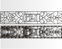 (image for) 621 house transom pattern 12 x 60