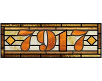 (image for) 7197 house number transom pattern
