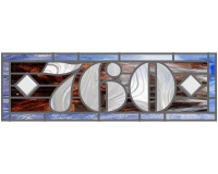 (image for) 760 house transom (stained glass pattern)