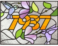 (image for) 7937 house numbers with hummingbirds