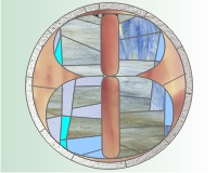 (image for) 8 mosaic round stepping stone