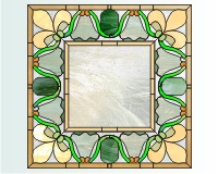 (image for) April antique (victorian style stained glass pattern)