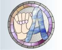 American sign language alphabet - A 1 round format (image for) American sign language alphabet - A 1 round format