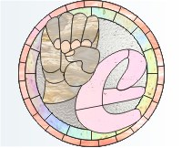 American sign language alphabet - E round format (image for) American sign language alphabet - E round format