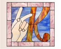 (image for) American sign language alphabet - K