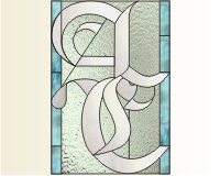 A C house transom old english letters (image for) A C house transom old english letters