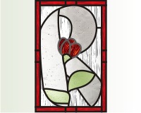 (image for) Letter R (with a rose)