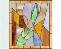 (image for) Lew and Barb (abstract geometric)