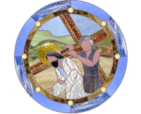 (image for) Sttation V of the cross - Simon carries the cross