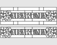 Abarema 3 and 4 (variations on flower transom pattern) (image for) Abarema 3 and 4 (variations on flower transom pattern)