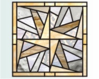 Abstract geese quilt block (image for) Abstract geese quilt block