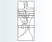 Abstract music staff (image for) Abstract music staff