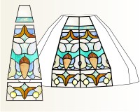 (image for) Acorn 12 panel prairie lamp