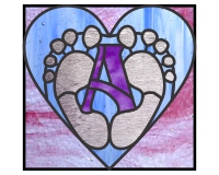 alphabet baby feet "A" (image for) alphabet baby feet "A"