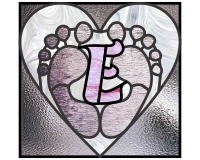 Alphabet baby feet "E" 4 (image for) Alphabet baby feet "E" 4