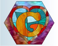 Alphabet broken hearts "G" (image for) Alphabet broken hearts "G"