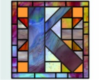(image for) Alphabet-quilt block "K"