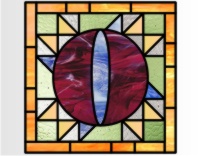 (image for) Alphabet-quilt block "O"