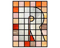 (image for) Alphabet in squares "R"
