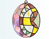 (image for) Alphabet stained glass easter egg "C"