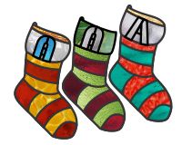 (image for) Alphabet stocking suncatcher letter A