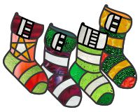 (image for) alphabet stocking suncatcher letter E