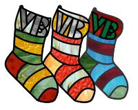 (image for) Alphabet stocking suncatcher (initials) VB