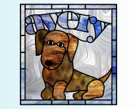 (image for) Avery (name) and dachshund (puppy)