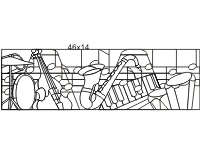 Bar music transom 46 " wide x 14 " high (image for) Bar music transom 46 " wide x 14 " high