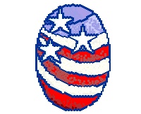 bds July 4th US flag 2010 b no border (square beads) (image for) bds July 4th US flag 2010 b no border (square beads)