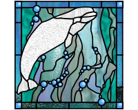 (image for) Beluga whale (fanciful ocean)