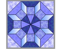 (image for) Octagonal quilt block-glass