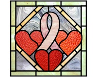 Breast cancer ribbon (3) hearts (image for) Breast cancer ribbon (3) hearts