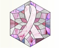 (image for) Breast cancer ribbon snowflake