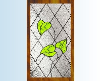 (image for) Kitchen cabinet stained glass pattern 12