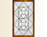 (image for) Kitchen cabinet stained glass pattern 13
