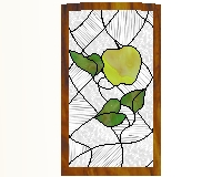 (image for) Kitchen cabinet stained glass pattern 1 var1