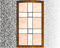(image for) Kitchen cabinet stained glass pattern 2