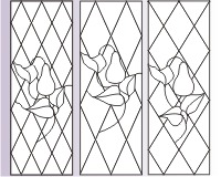 (image for) Cabinet 7 var 2,3,4 pears and diamonds