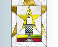 (image for) Candle and christmas star