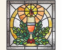 Candle rays leaves berries 2 (image for) Candle rays leaves berries 2