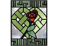 (image for) Celtic heart and rose 2