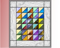 (image for) Strip-quilt chainsaw-glass